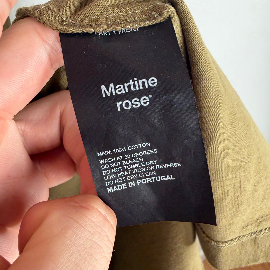 Martine Rose Brown Panelled Jersey T-Shirt