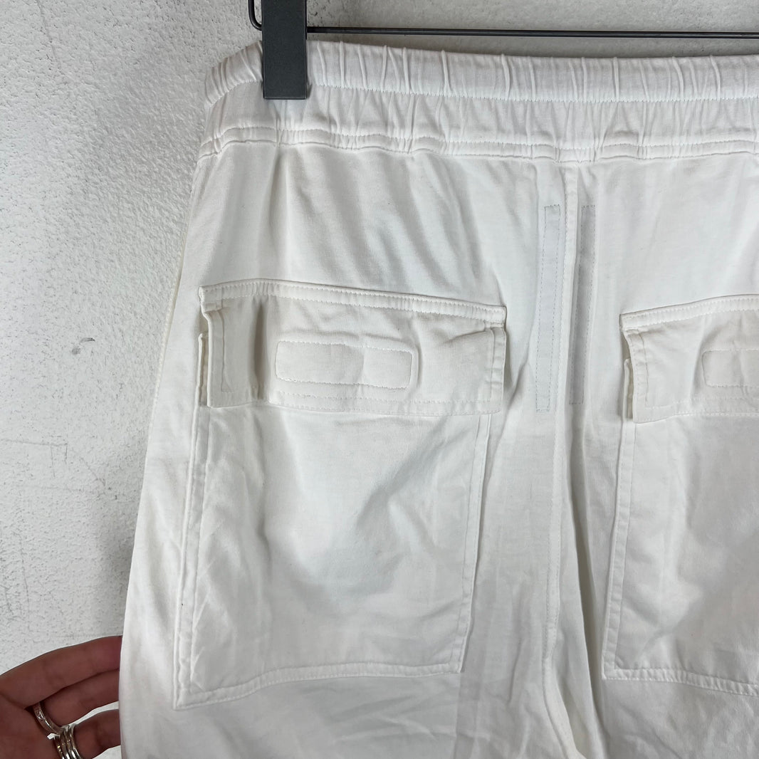 DRKSHDW White Thin Cotton Pusher Pants