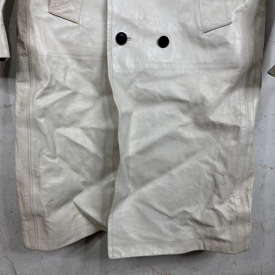 Calvin Klein 205W39NYC Sample Runway Leather Coat