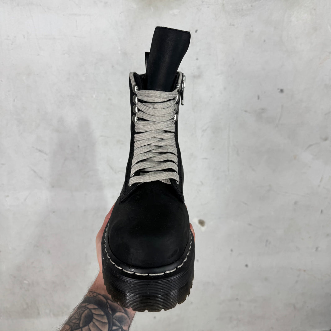Rick Owens x Doc Marten Steel Toe Quad Boots