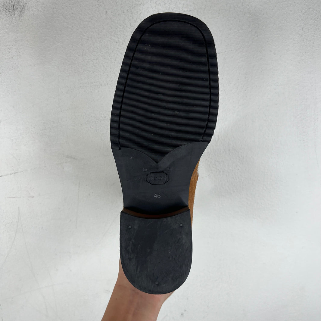 Our Legacy Pony Hair Caramel Camion Boots