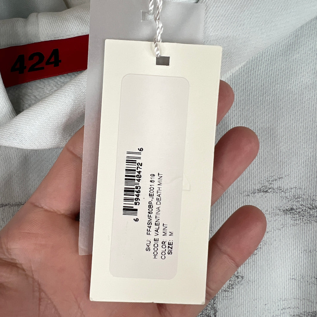 424 Baby Blue Valentina Grave Hoodie