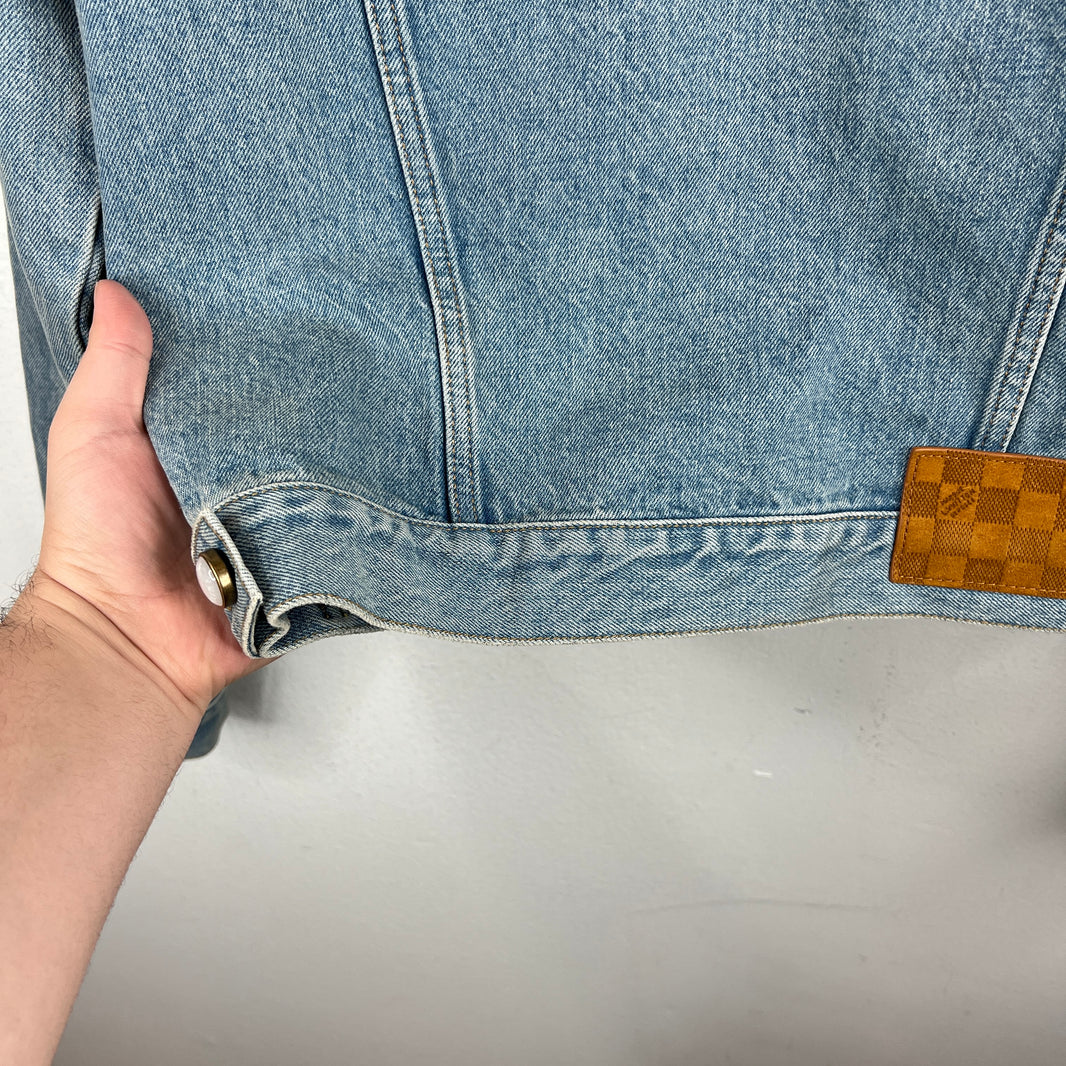Louis Vuitton Embroidered Trucker Denim Jacket