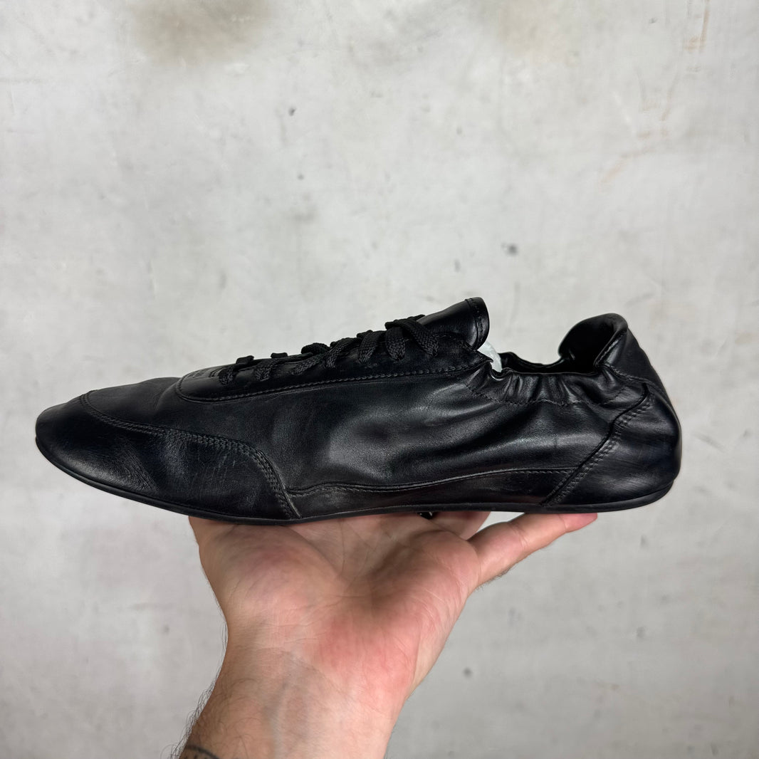 Prada Leather Collapse Sneakers