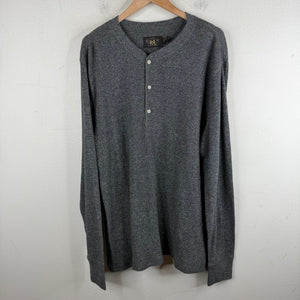RRL Charcoal Henley Shirt