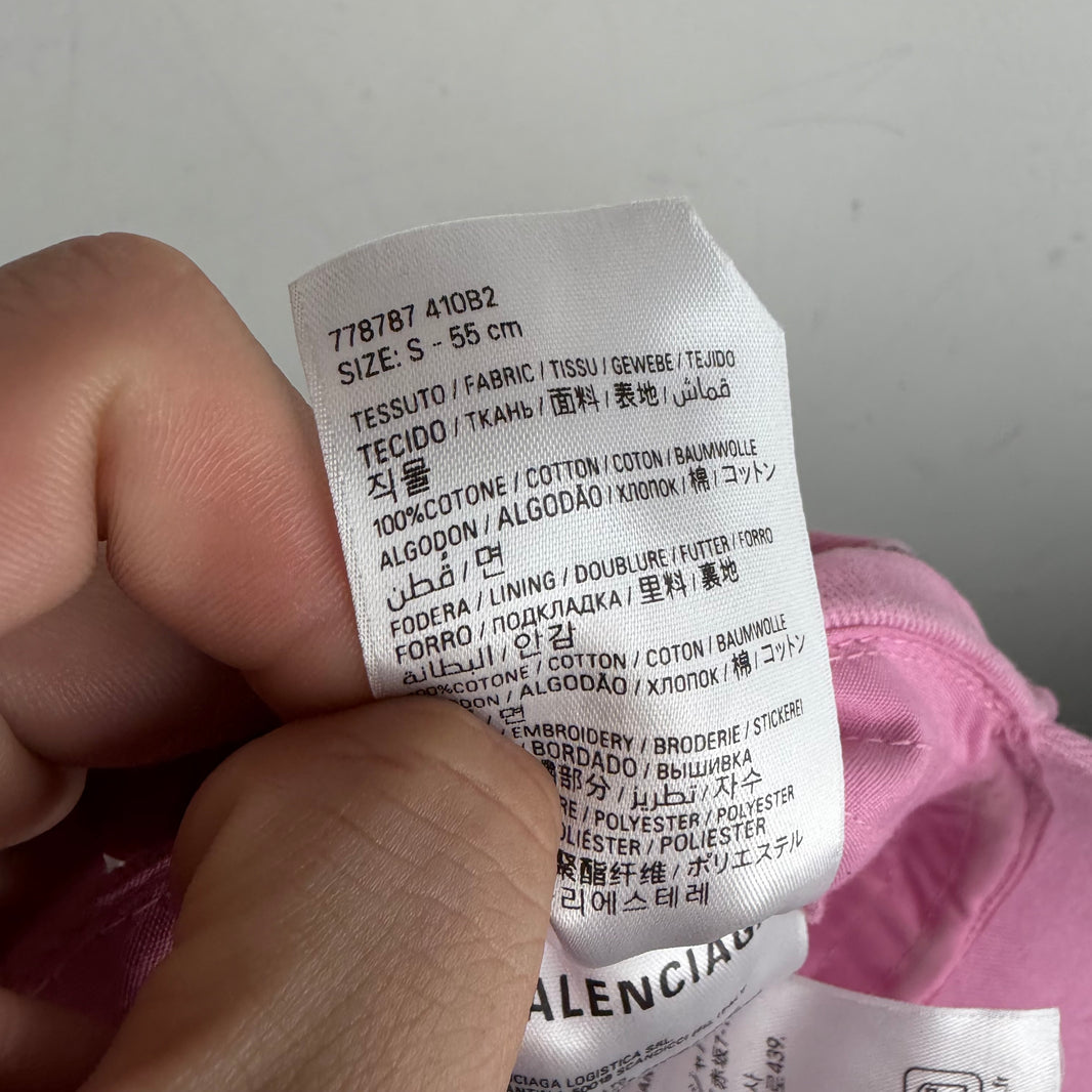 Balenciaga Pink Soccer Hat