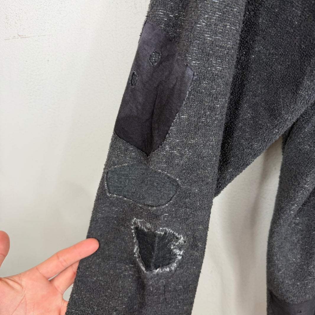 Greg Lauren Inside Out Grey Hoodie