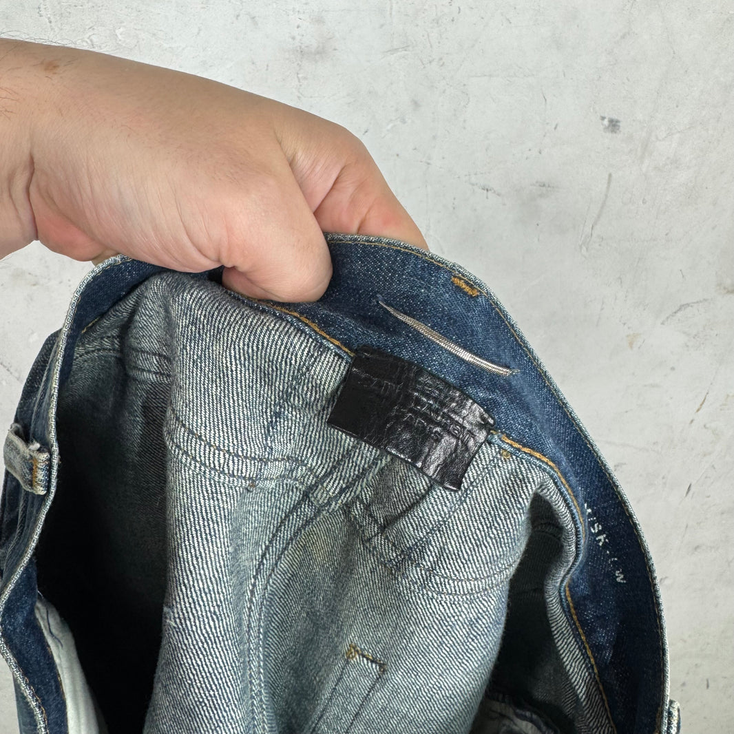 Saint Laurent Distressed Medium Wash D02 Jeans