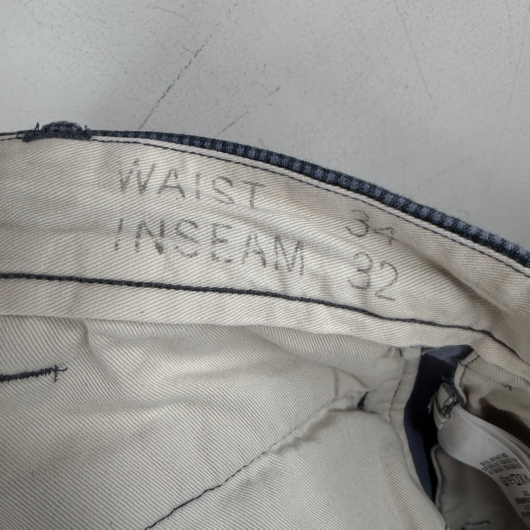 RRL Blue Plaid Trousers