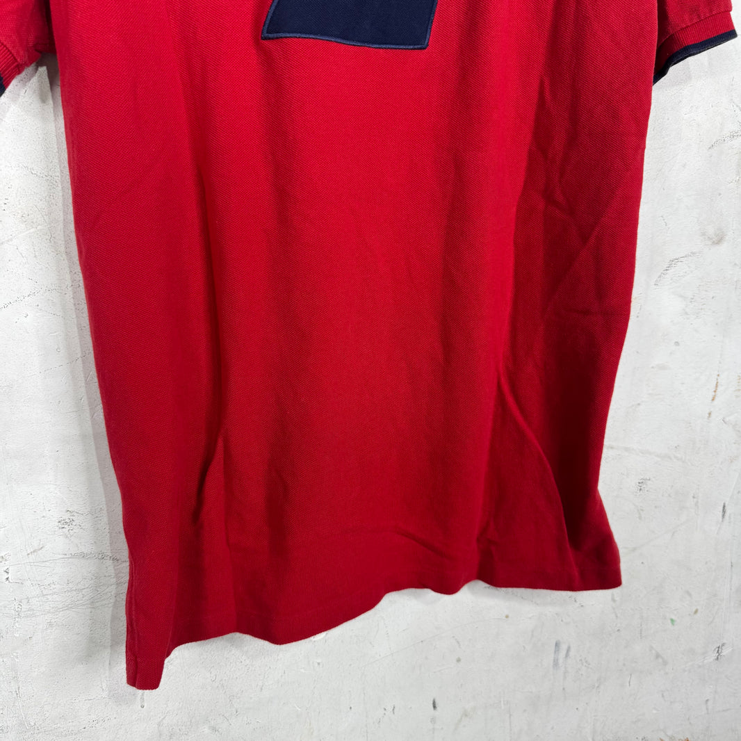 Ralph Lauren Red/Gold Crest Pony Polo