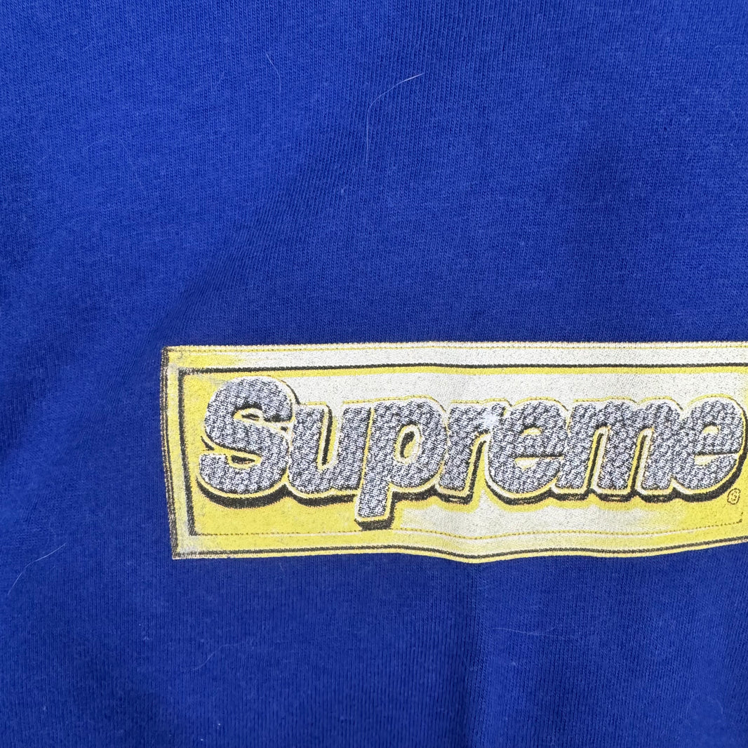 Supreme Blue Bling Box Logo T-Shirt