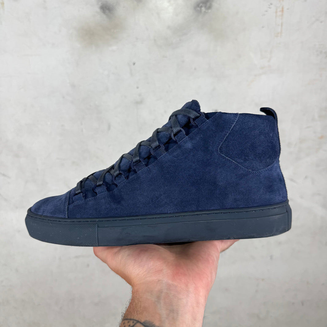 Balenciaga Navy Suede Arena Highs