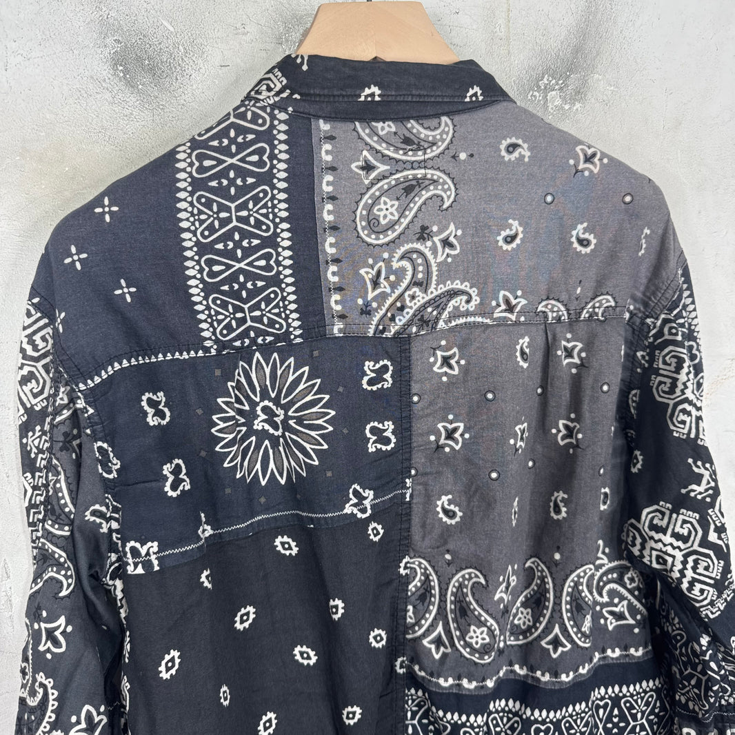 Kapital Navy Paisley Overshirt