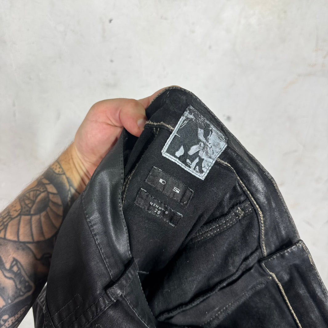 Rick Owens Waxed Memphis Jeans