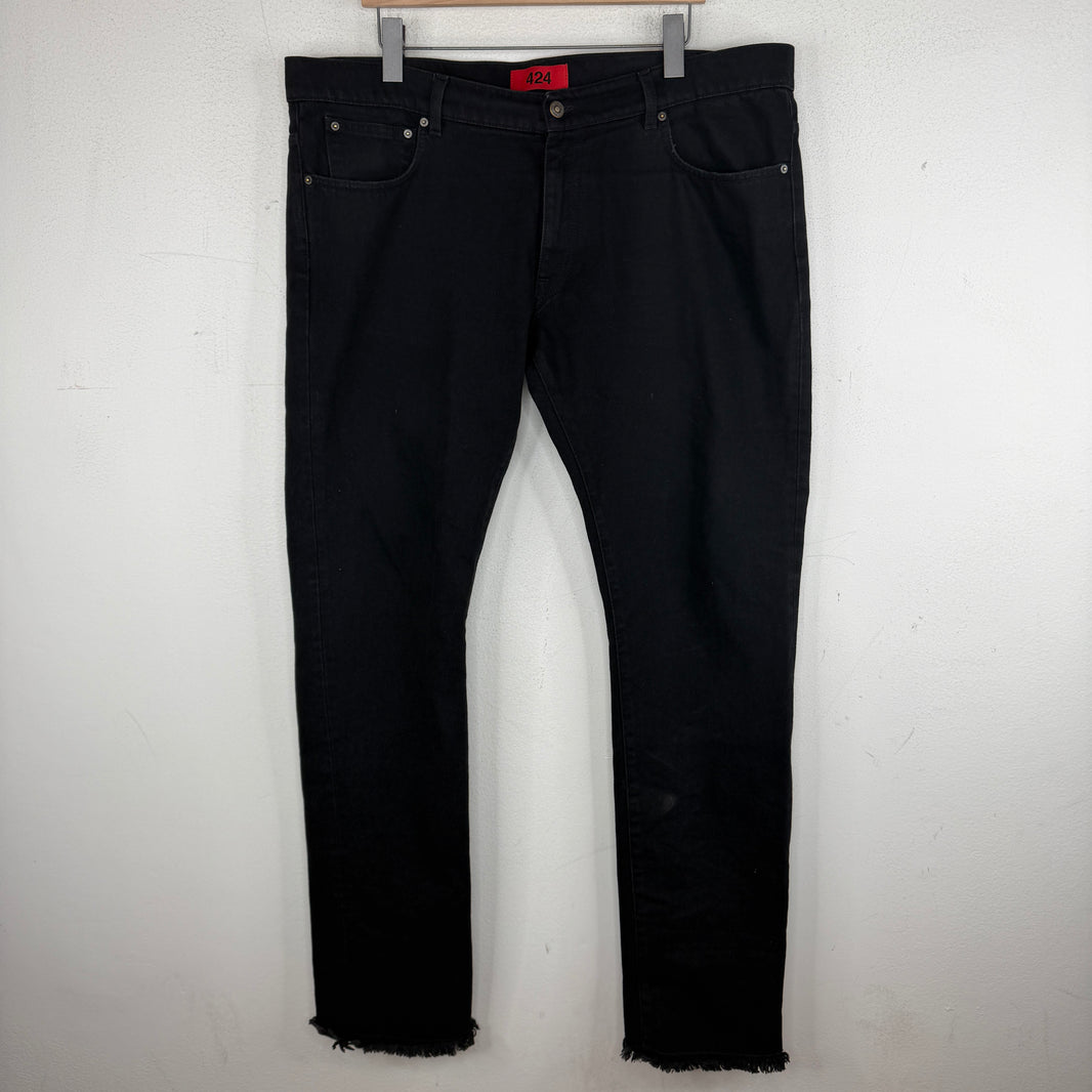 424 Black Slim Denim Jeans