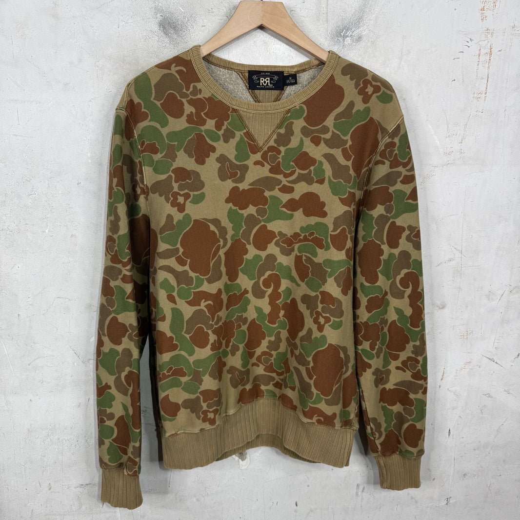 RRL Duck Camo Crewneck Sweatshirt