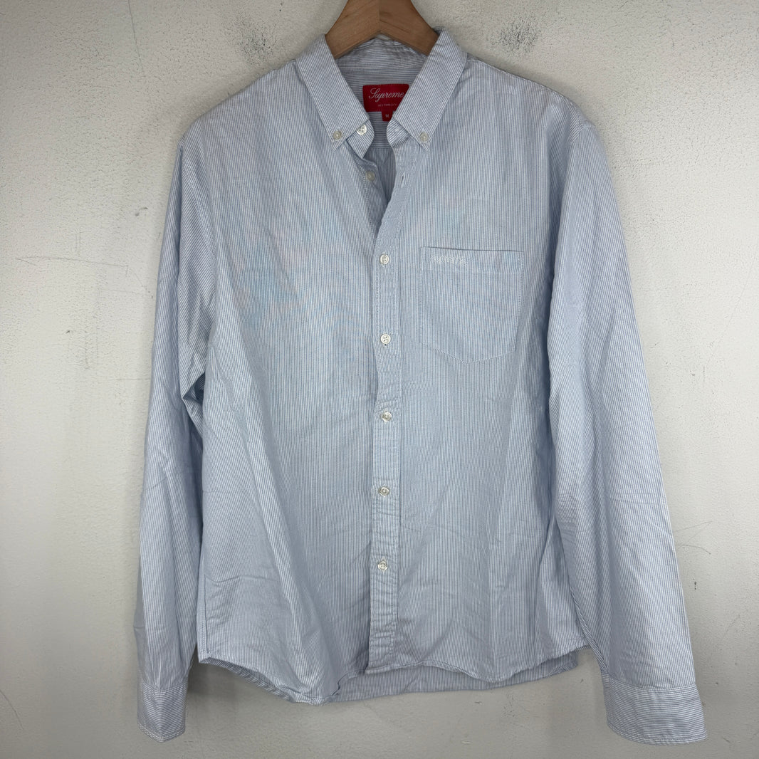 Supreme Striped Logo Shirt
