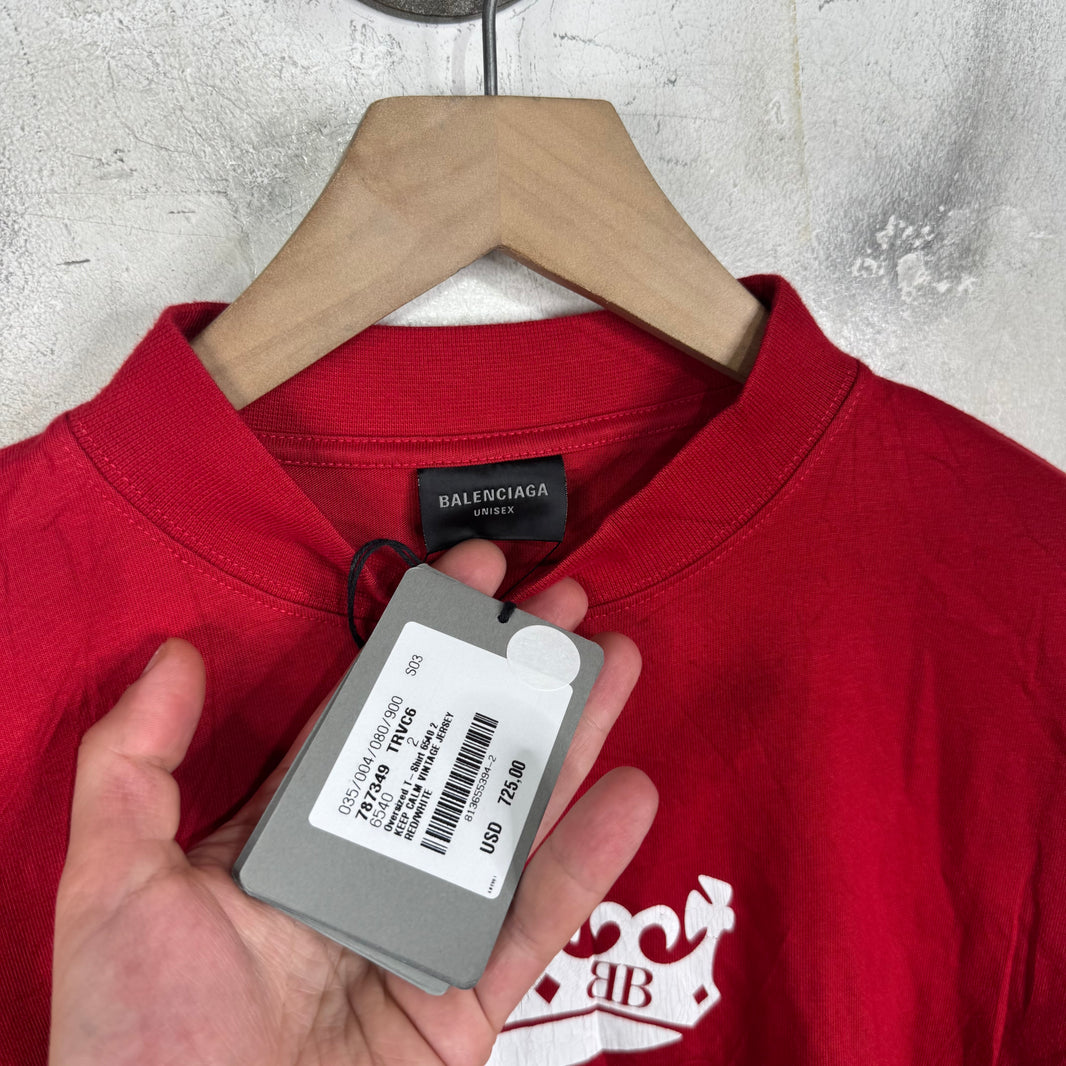 Balenciaga Keep Calm Logo T-Shirt