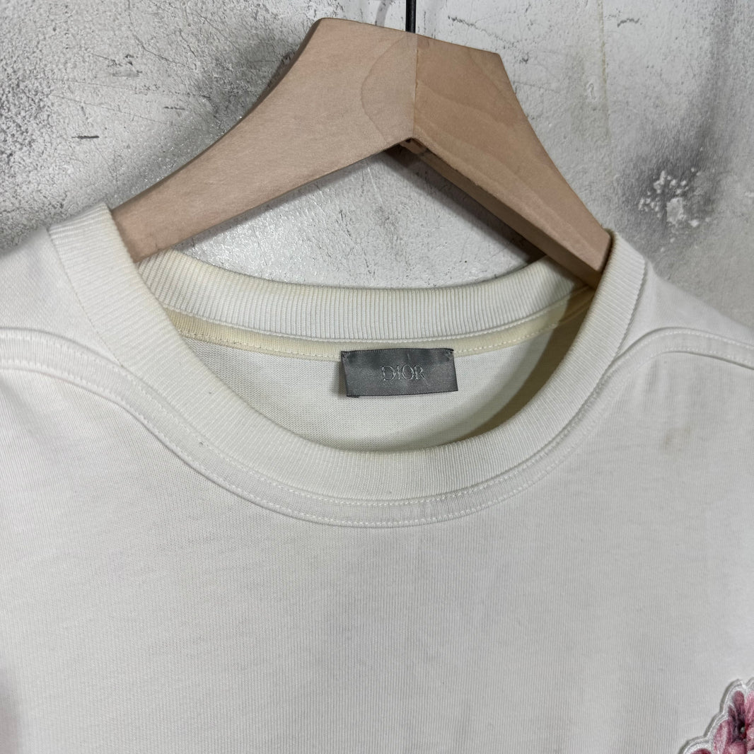 Dior Sorayama Floral Patch Pocket T-Shirt