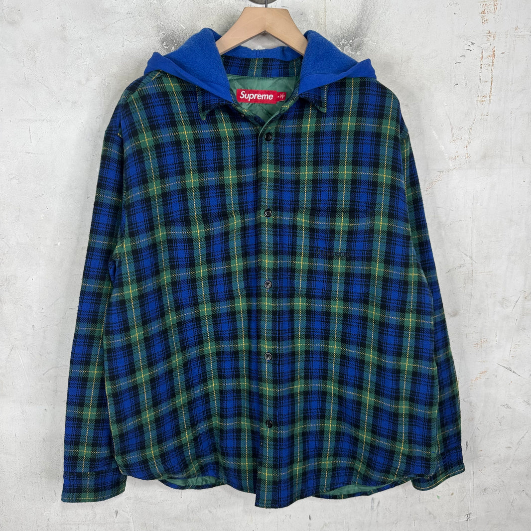 Supreme Hooded Plaid Flannel