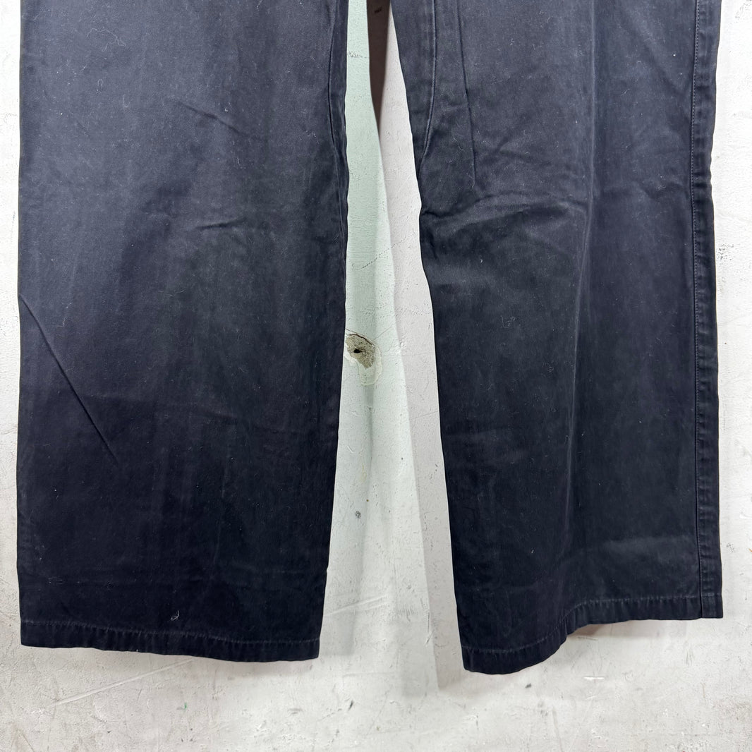 Armani Black Back Buckled Cargos