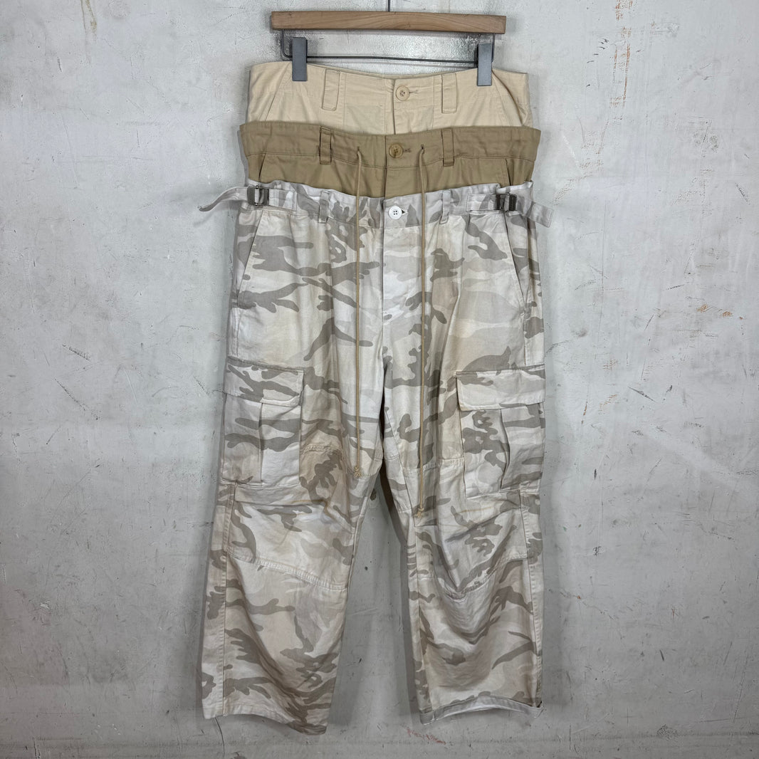 Project G/R Triple Layered Sand Camo Cargo Pants