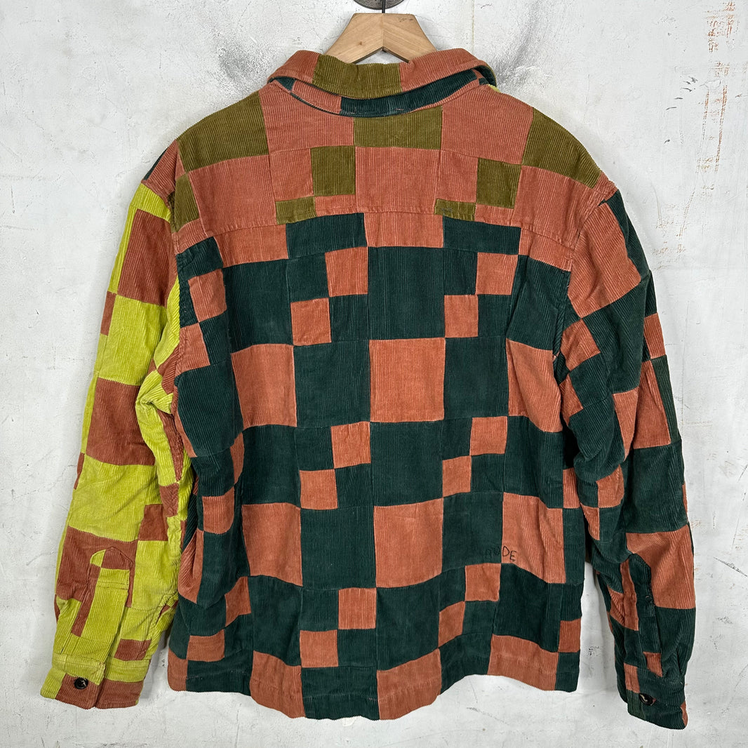 Bode Corduroy Patch Overshirt