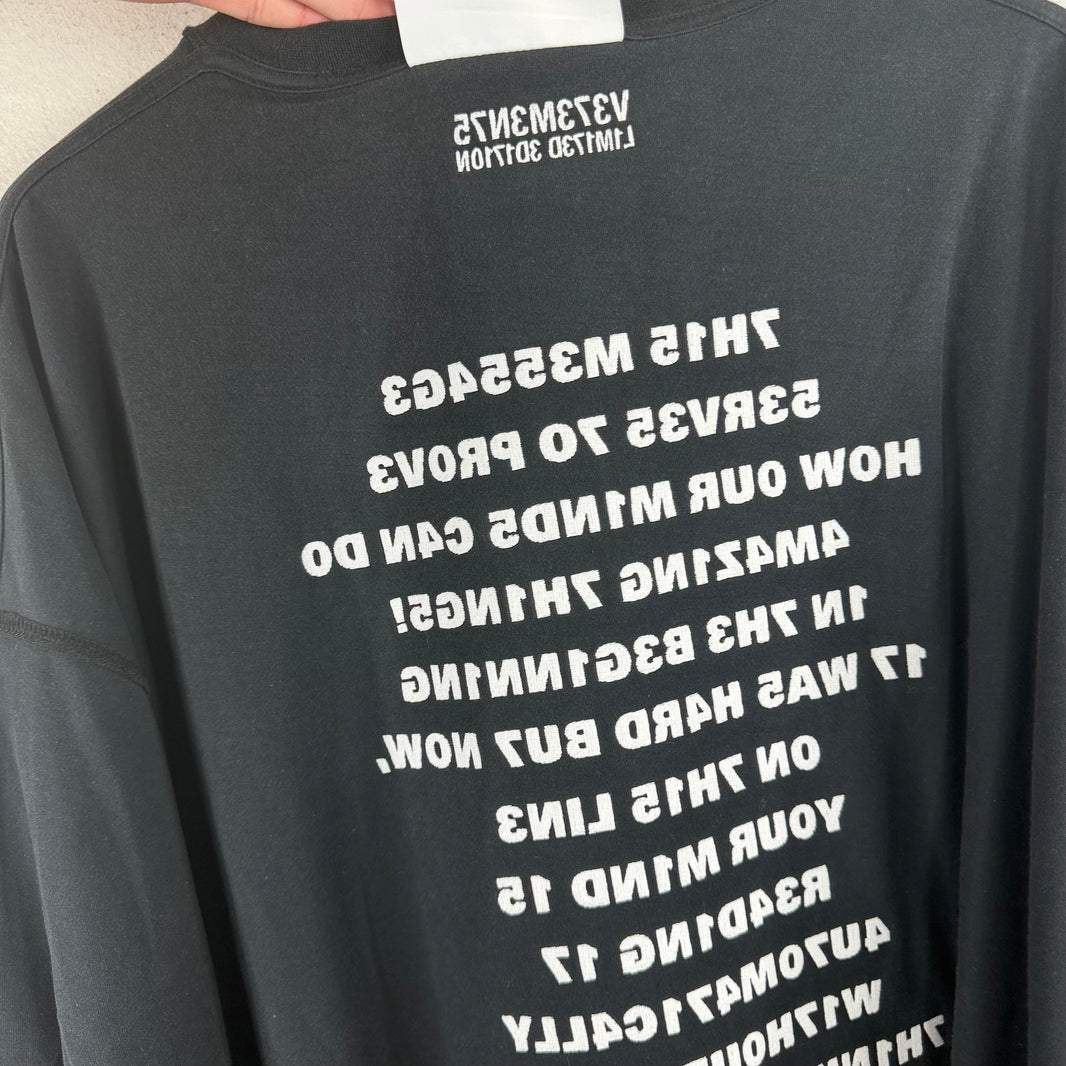 Vetements Brain Power Double Layer L/S T-Shirt