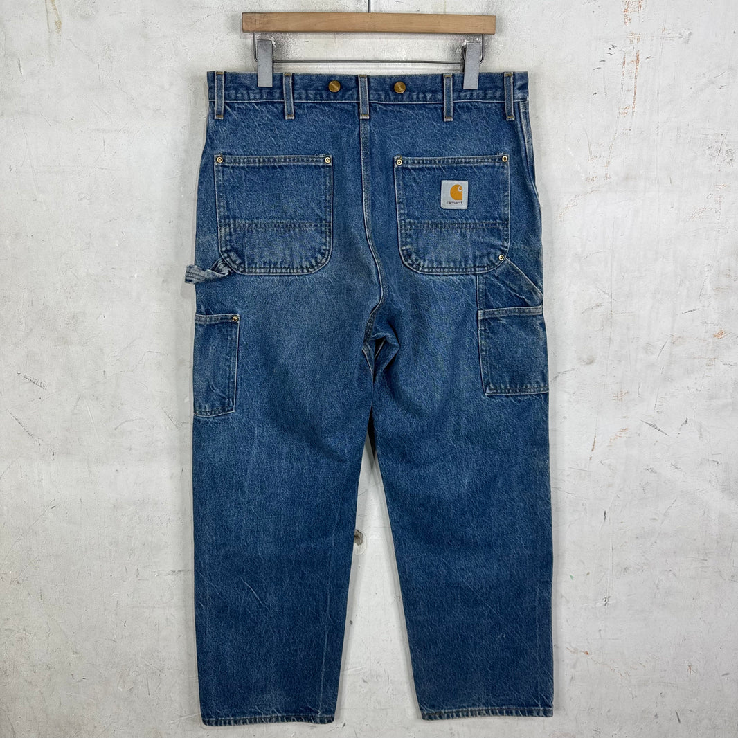 Vintage Carhartt Faded Denim Double Knees