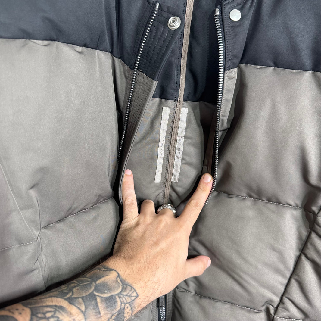 Rick Owens Luxor 2 Tone Puffer Jacket