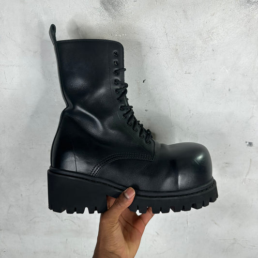 Balenciaga Leather Stomper Boots