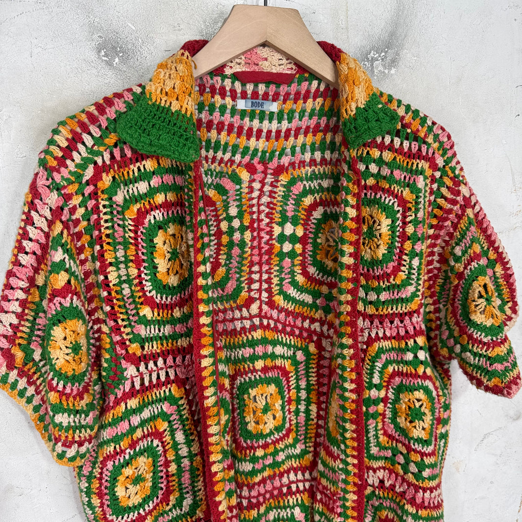 Bode Multicolor Crochet Shirt
