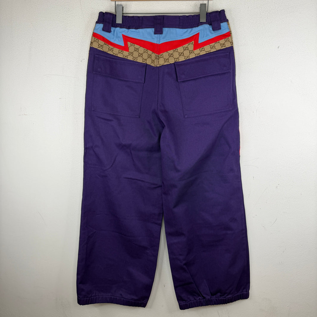 Gucci Purple Lightning Pants