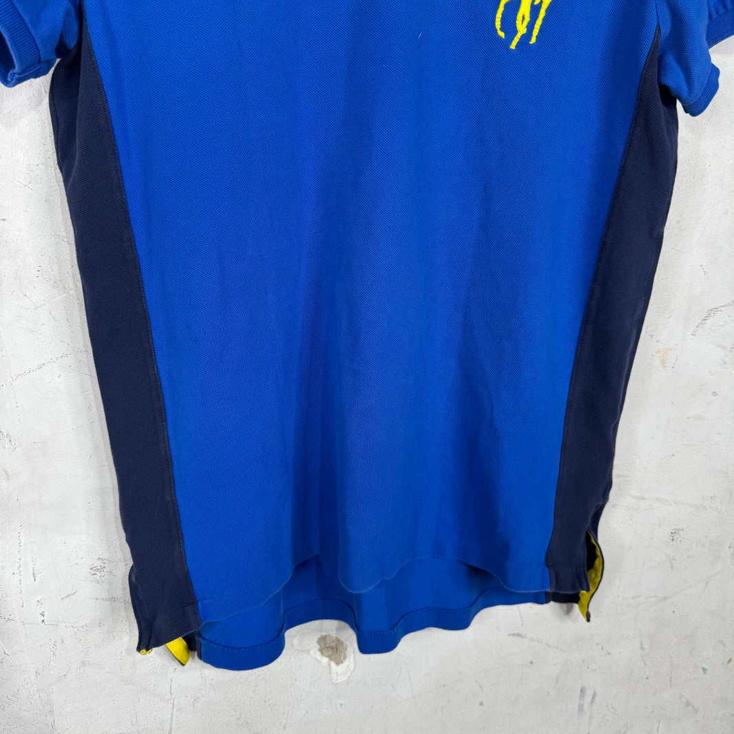 Ralph Lauren Blue Yellow Big Pony Polo