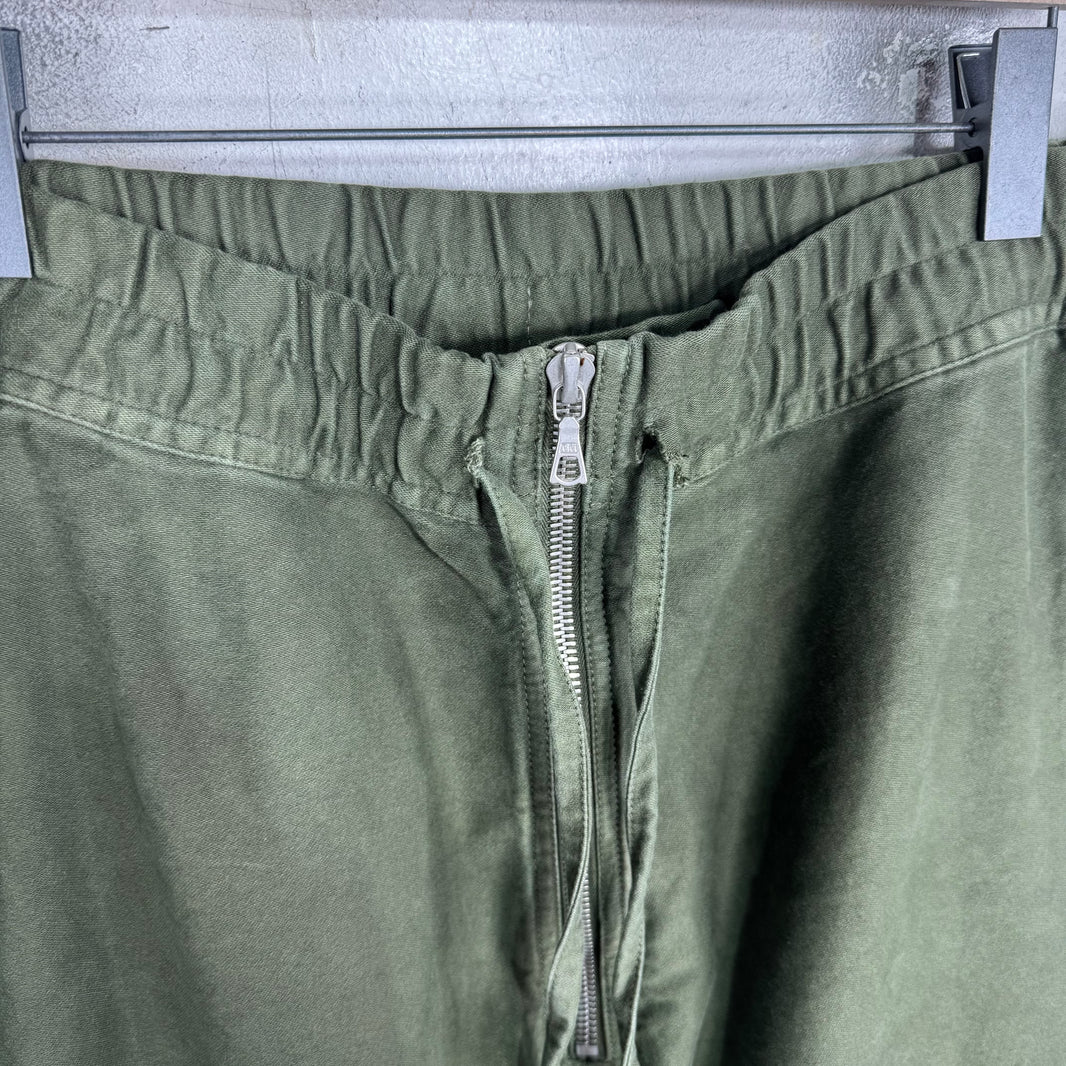 Dries Van Noten Olive Bondage Zippered Cargo