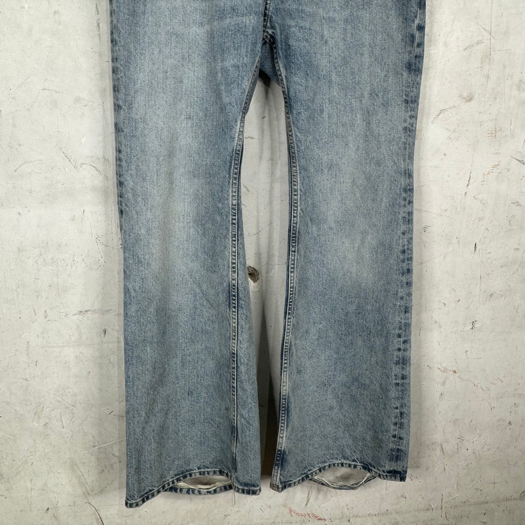 Balenciaga Altered Light Wash Flare Jeans