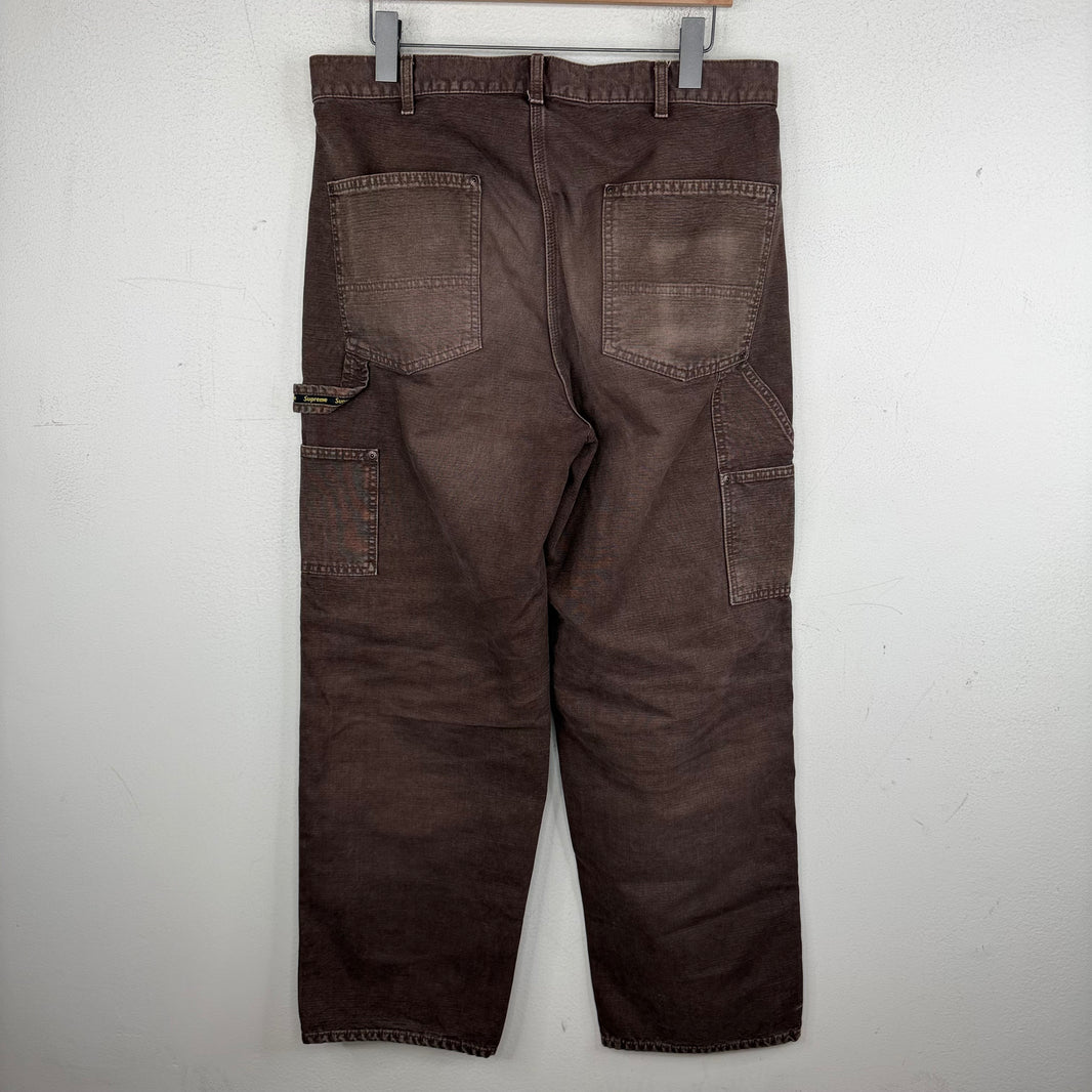 Supreme Washed Brown Carpenter Double Knee Pants