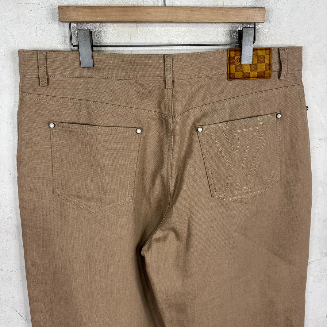 Louis Vuitton Beige Skater Jeans