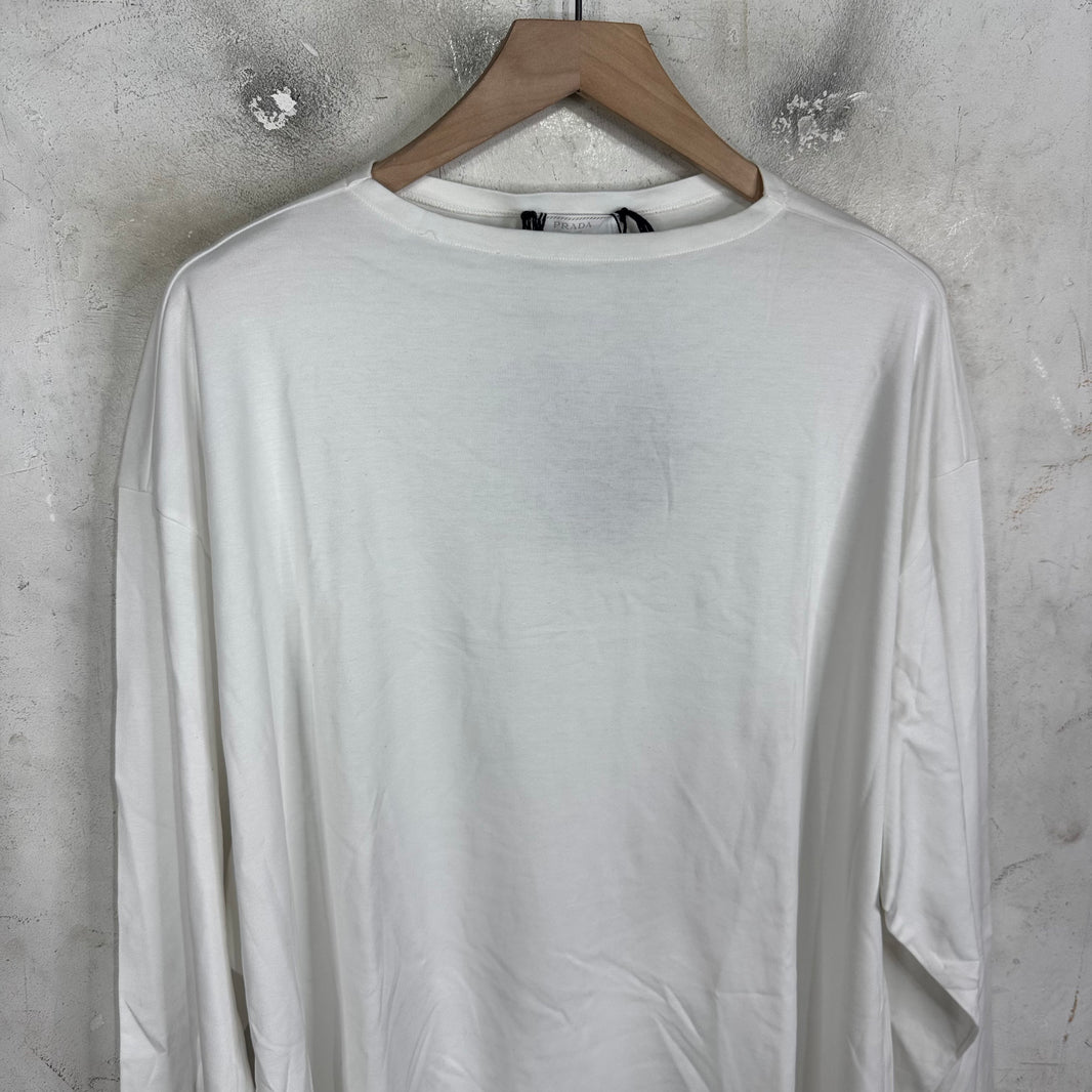 Prada Applique Patch L/S T-Shirt DS
