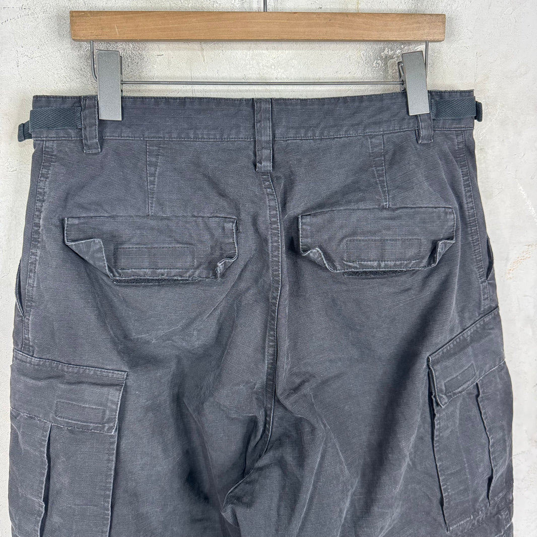 Balenciaga Distressed Ripstop Cargos