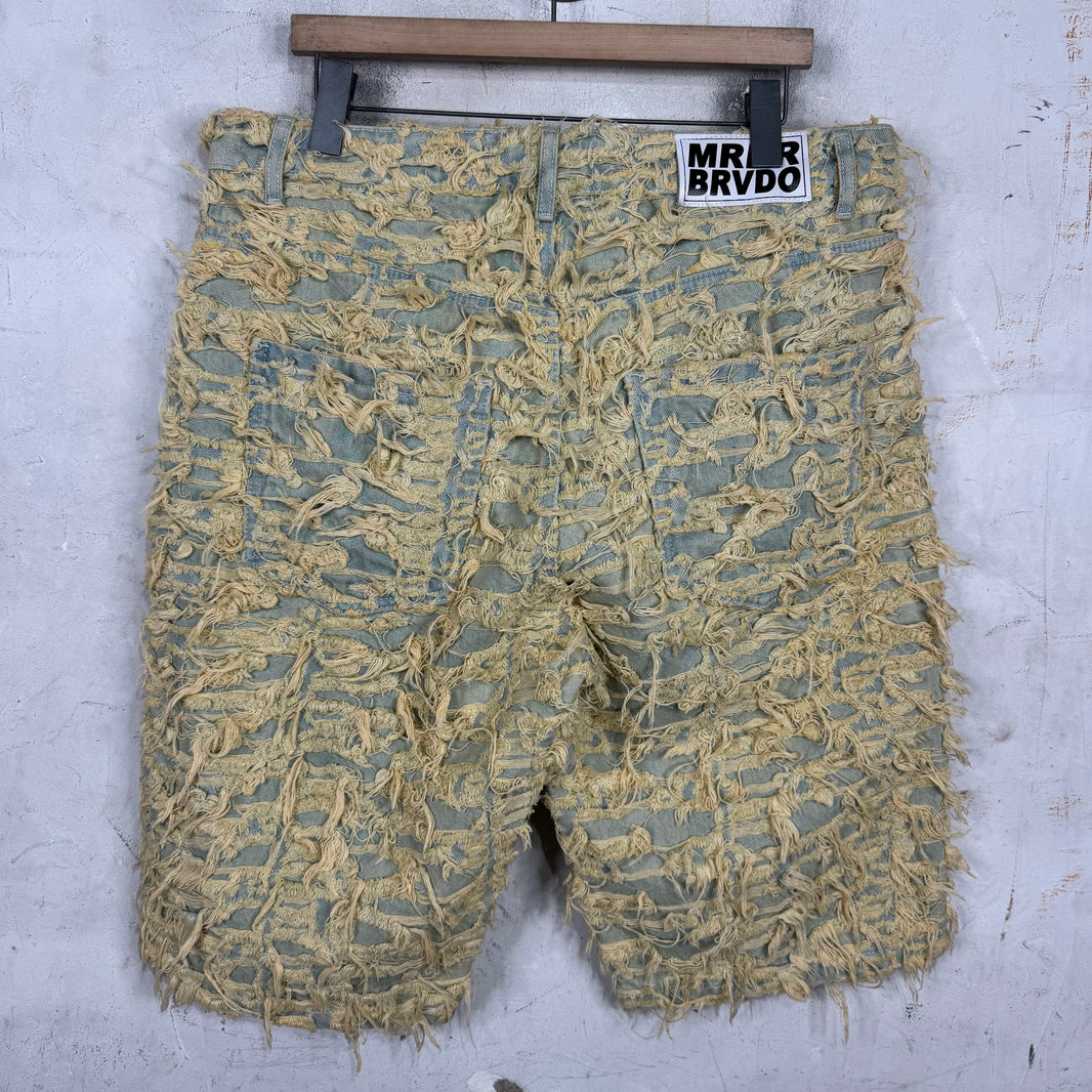 Who Decides War Boro Denim Shorts