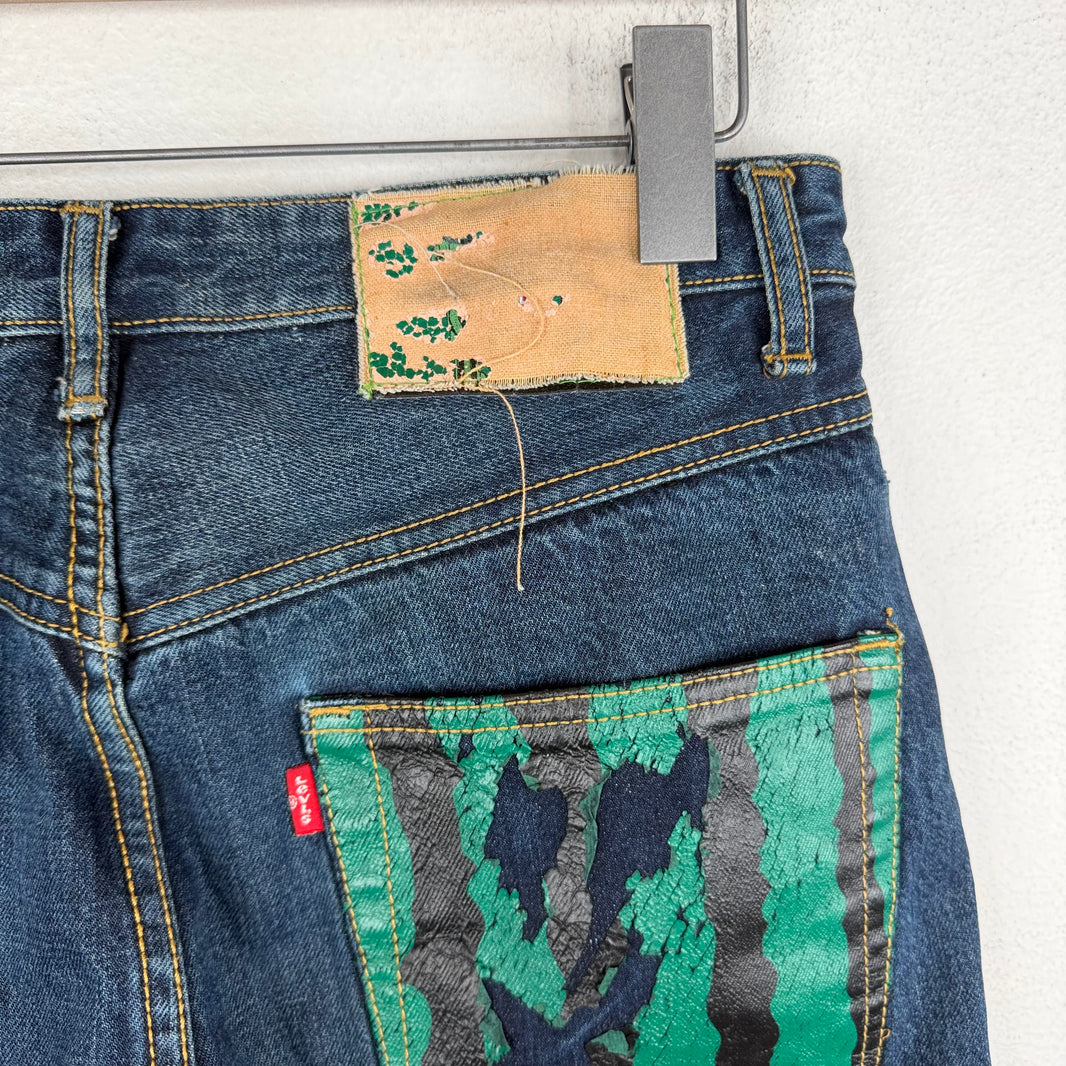 CLOT Levi's Medicom Bearbrick Watermelon Denim Jeans