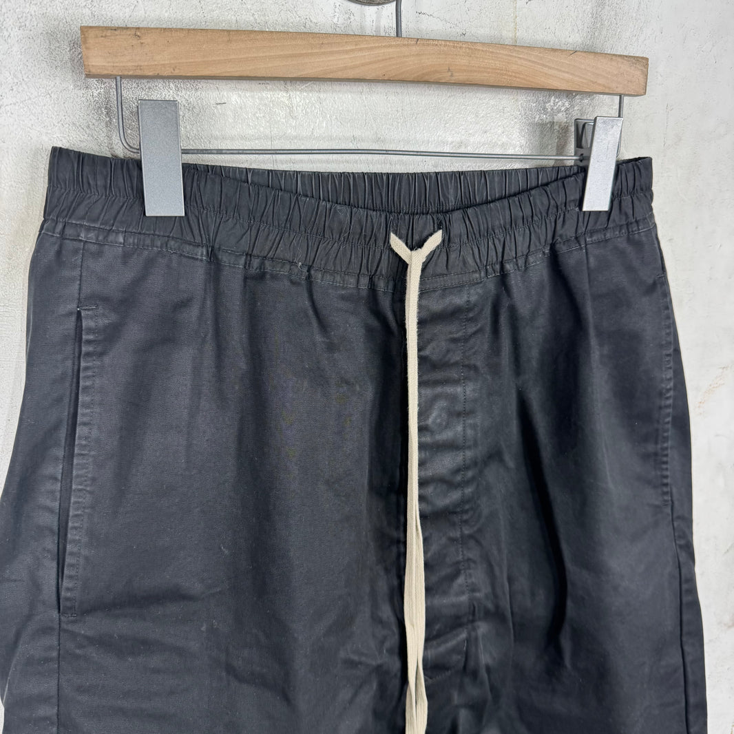 Rick Owens Glitter Black Pod Shorts