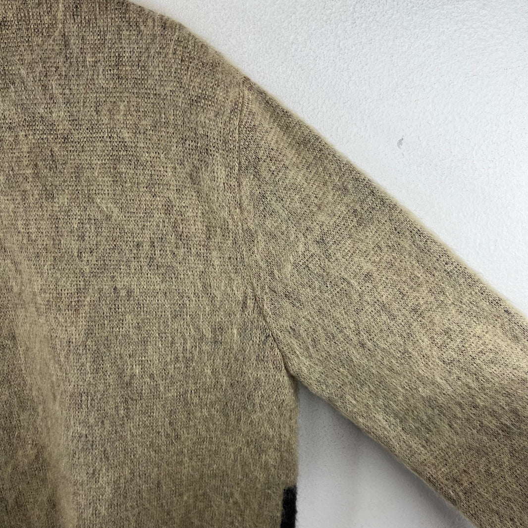 Celine Rhinestone Button Up Mohair Cardigan