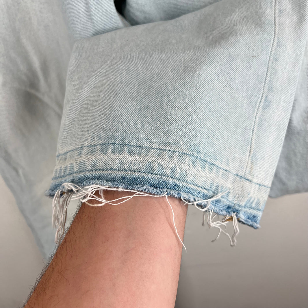 424 Cinched Blue Straight Leg Jeans