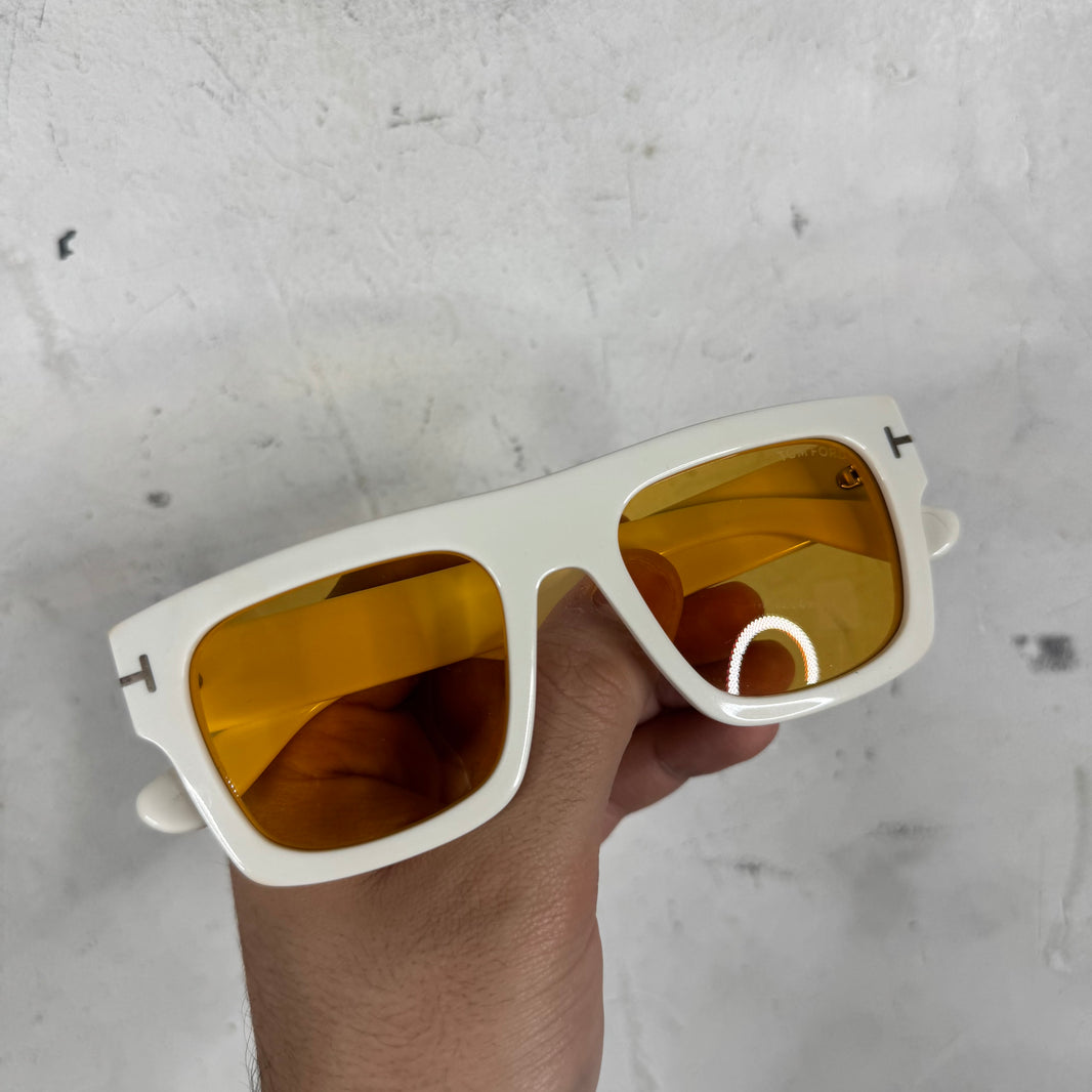 Tom Ford White Yellow Fausto Sunglasses