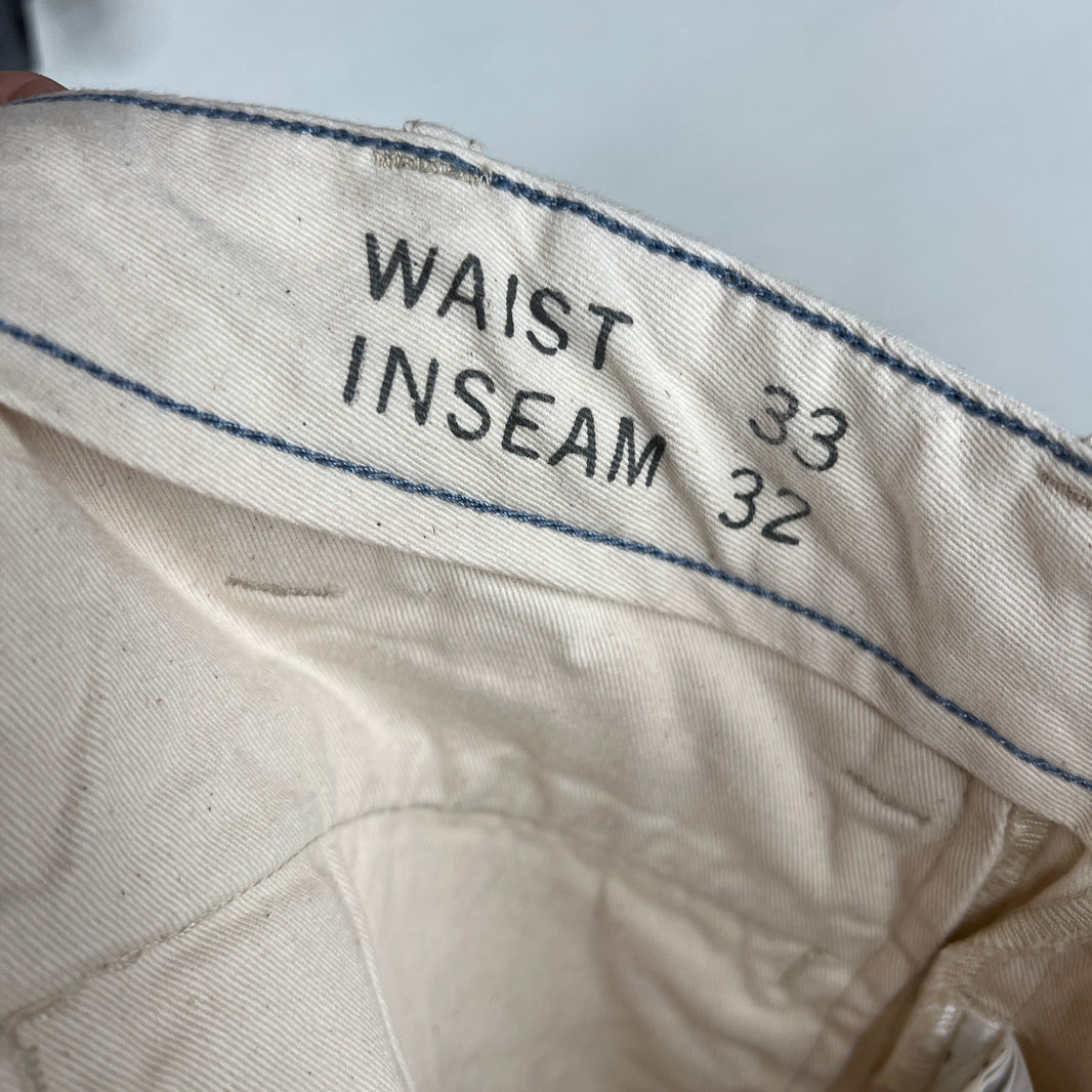 RRL Off White General Purpose Fatigue Trousers