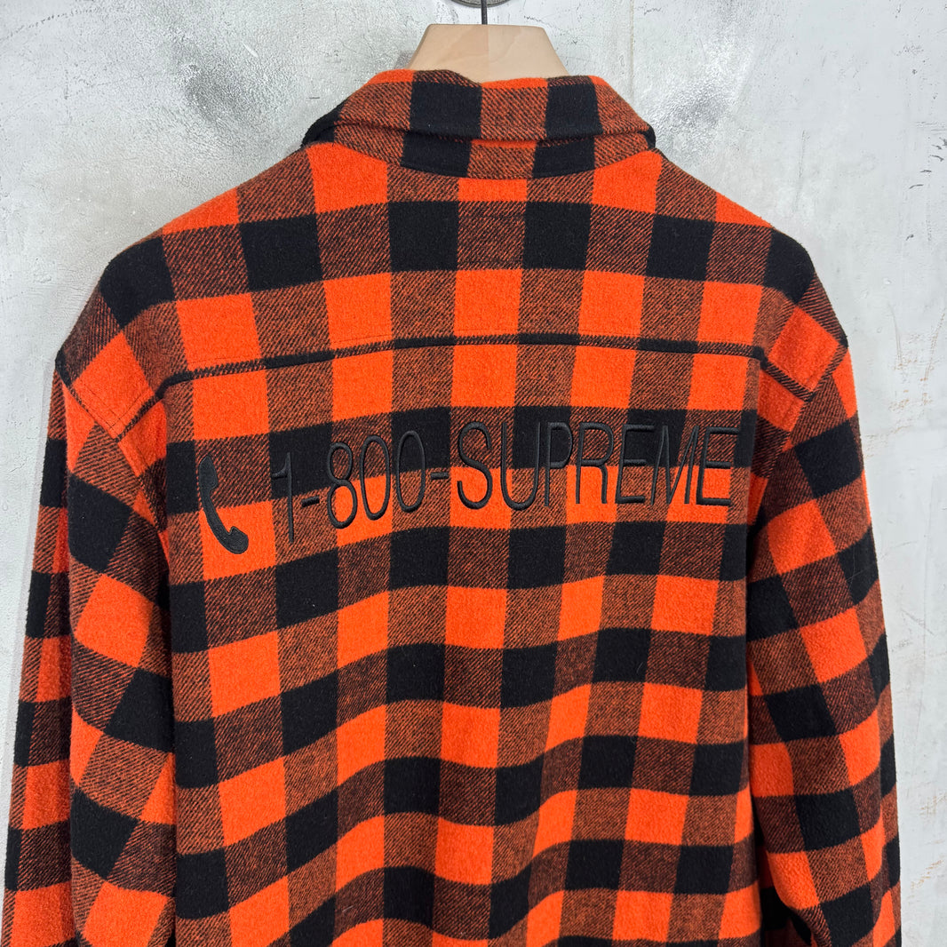 Supreme Buffalo Plaid Embroidered Flannel