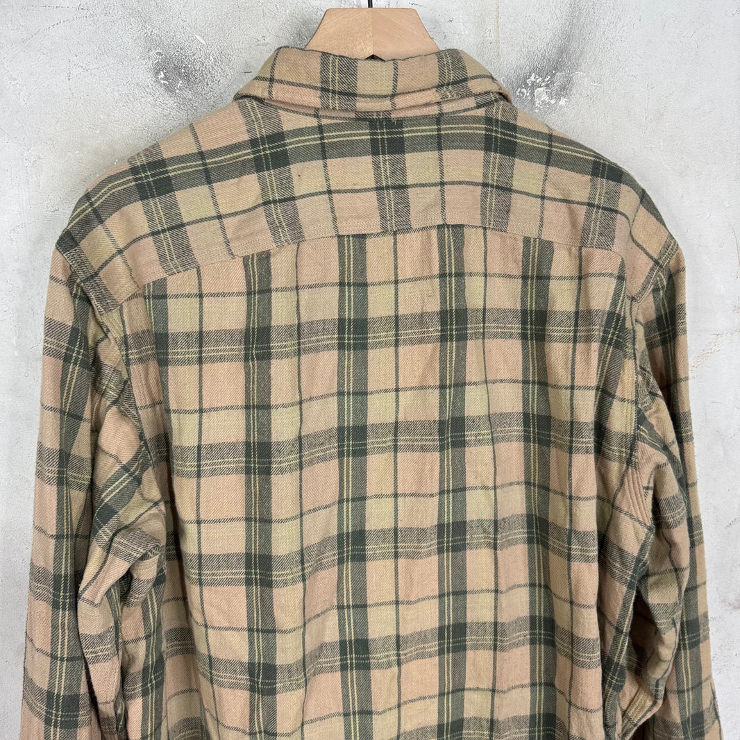 RRL Beige Plaid Flannel