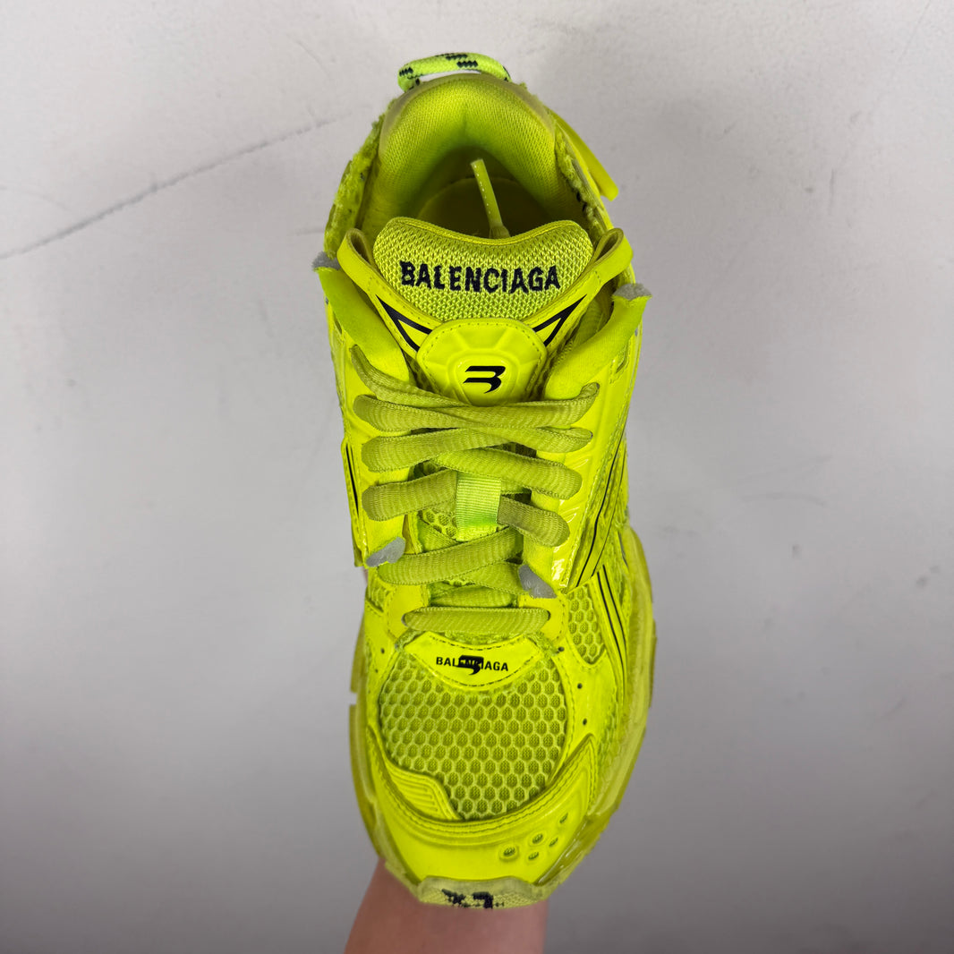 Balenciaga Neon Green Highlighter Runner Sneakers